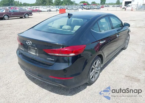 2017 Hyundai Elantra Limited z USA, uszkodzony, nr VIN 5NPD84LF7HH159386